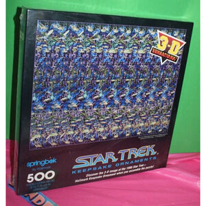 Springbok By Hallmark 3-D Vintage Star Trek Ornaments 500 Piece Puzzle Sealed